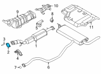 OEM Nissan Rogue Gasket-Exhaust Diagram - 20692-1HA0A
