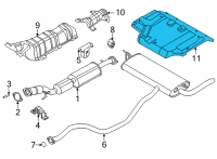 OEM 2022 Nissan Sentra Heat Insulator-Trunk Floor Diagram - 74772-6LH0A