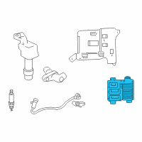 OEM Saturn Engine Control Module Assembly (2007 E69 No-Start) Diagram - 12605038