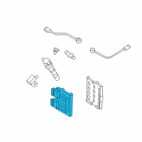 OEM Kia Sedona Computer Assembly Diagram - 391103C410