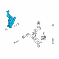 OEM Hyundai Sonata Knuckle-Front Axle, RH Diagram - 51711-F6000