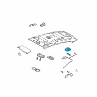 OEM Scion Dome Lamp Base Diagram - 81366-02010