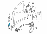 OEM Nissan Frontier Hinge Assy-Rear Door Diagram - 82400-7S000