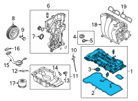 OEM Hyundai Cover Assembly-Rocker Diagram - 22410-2E700