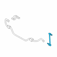 OEM 1999 Chrysler 300M Sway Bar Link Diagram - 4782232AA