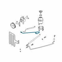 OEM 2003 BMW 530i Pressure Hose Assembly Diagram - 32-41-1-096-731