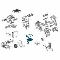 OEM 2018 GMC Terrain Heater Core Diagram - 23176934