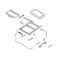 OEM 2003 Infiniti M45 Motor Assy-Sunroof Diagram - 91295-CR015