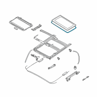 OEM Nissan Pathfinder Weatherstrip-Lid Diagram - 91246-3L010