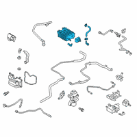 OEM 2016 Lincoln MKZ Vapor Canister Diagram - FG9Z-9D653-K