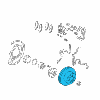 OEM 2007 Toyota Avalon Rotor Diagram - 43512-08040