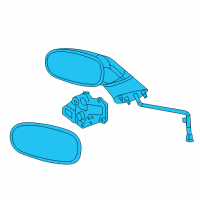 OEM 2006 Chevrolet SSR Mirror, Outside Rear View Diagram - 10390214