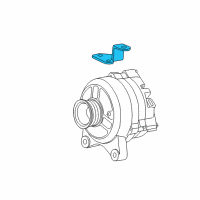 OEM Ford F-250 Super Duty Alternator Mount Bracket Diagram - 4L3Z-10153-BA