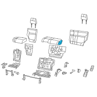 OEM Jeep Liberty Seat Cushion Foam Diagram - 68034019AA