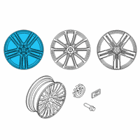 OEM BMW 740i Light Alloy Rim Ferricgrey Diagram - 36-11-7-850-580