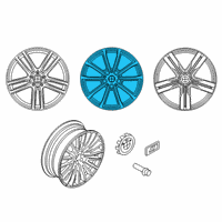 OEM 2018 BMW 640i xDrive Gran Turismo Disc Wheel, Light Alloy, Orbitgrey Diagram - 36-11-6-877-023