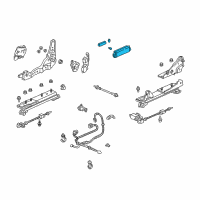 OEM 1996 Acura RL Switch Assembly, Passenger Side Power Seat (Graphite Black) Diagram - 35950-SZ5-A11ZC