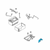 OEM 2009 Mercury Milan Support Bracket Diagram - 6E5Z-10A666-AA