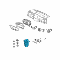 OEM 2005 Honda Civic Control Assy., Heater Diagram - 79600-S5T-A12