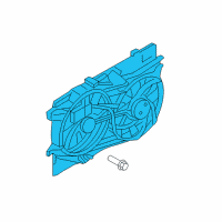 OEM 2011 Lincoln MKX Fan Assembly Diagram - 9T4Z-8C607-A