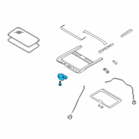 OEM 2009 Infiniti FX50 Motor Assy-Sunroof Diagram - 91295-1CA1B