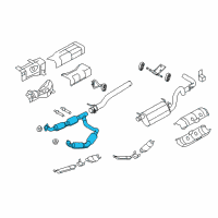 OEM 2008 Ford E-150 Catalytic Converter Diagram - 7C2Z-5F250-A