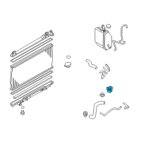 OEM 2007 Infiniti FX35 Bracket-Radiator Mounting, Upper Diagram - 21542-AL500