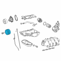 OEM 2018 Lexus GS F Pulley Assy, Crankshaft Diagram - 13470-38070