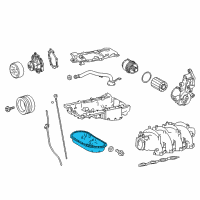 OEM 2017 Lexus LS460 Pan Sub-Assy, Oil, NO.2 Diagram - 12102-38021