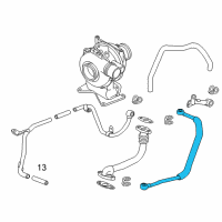 OEM 2012 Chevrolet Express 3500 Feed Line Diagram - 98062840