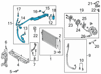 OEM 2022 Hyundai Santa Fe Tube Assembly-Suction & Liquid Diagram - 97775-S2330