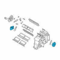 OEM Kia Borrego Heater Blend Actuator Motor Assy Diagram - 971592J000