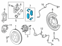 OEM 2021 Cadillac CT5 Rear Pads Diagram - 84794992