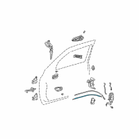 OEM 2006 Toyota Tundra Lock Rod Diagram - 69720-0C010