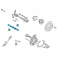 OEM 2020 Kia Sedona Pad Kit-Rear Disc Brake Diagram - 58302A9A00