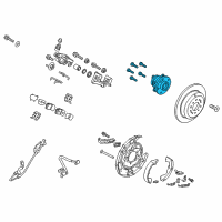 OEM 2018 Kia Sedona Rear Wheel Hub Assembly Diagram - 52750A9000