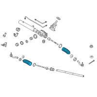 OEM 2016 Hyundai Equus Bellows-Steering Gear Box Diagram - 57740-3T200