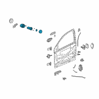 OEM 2006 Saturn Ion Lock Cylinder Diagram - 15785083