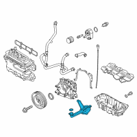 OEM 2019 Ford Escape Oil Feed Tube Diagram - BM5Z-6622-A