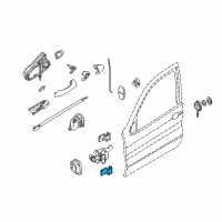 OEM 2005 BMW X5 Left Lower Front Door Hinge Diagram - 41-51-8-269-837