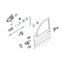 OEM 2005 BMW X5 Code Lock Left Diagram - 51-21-7-035-419