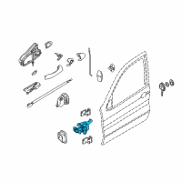 OEM 2005 BMW X5 Front Door Brake Diagram - 51-21-8-402-502