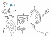 OEM 2021 Chevrolet Trailblazer Caliper Seal Kit Diagram - 13532631