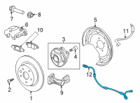 OEM 2022 Buick Encore GX Rear Speed Sensor Diagram - 60002341