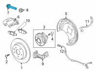 OEM Chevrolet Trailblazer Guide Pin Diagram - 13532632