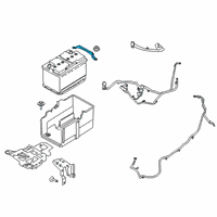 OEM 2021 Ford Escape Battery Box Mount Bracket Diagram - JX6Z-10718-A