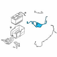 OEM 2020 Ford Escape CABLE ASY - BATTERY TO BATTERY Diagram - LX6Z-14300-J