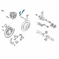 OEM 2018 Hyundai Santa Fe Sport Cable Assembly-ABS.EXT, RH Diagram - 91921-4Z000