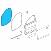 OEM 2013 Buick Verano Weatherstrip On Body Diagram - 13259931