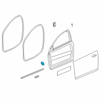 OEM 2009 Pontiac G3 Mast Hole Plug Diagram - 94535659